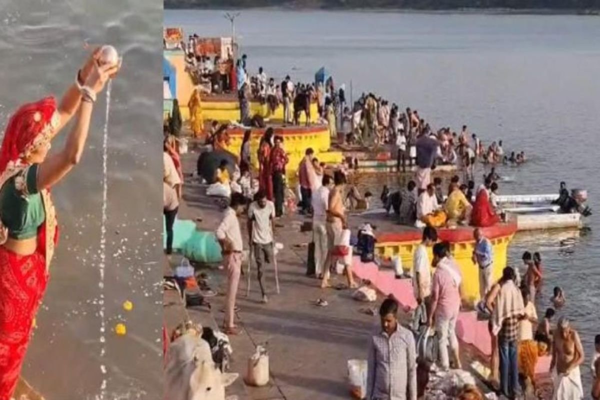 शनि अमावस्या पर सेठानी घाट में उमड़ा आस्था का सैलाब, हजारों श्रद्धालुओं ने किया नर्मदा स्नान