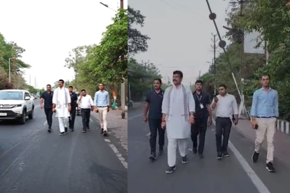 खाद्य मंत्री गोविंद सिंह राजपूत मंत्रालय से पैदल पहुंचे शासकीय निवास, दिया स्वास्थ्य और सादगी का संदेश