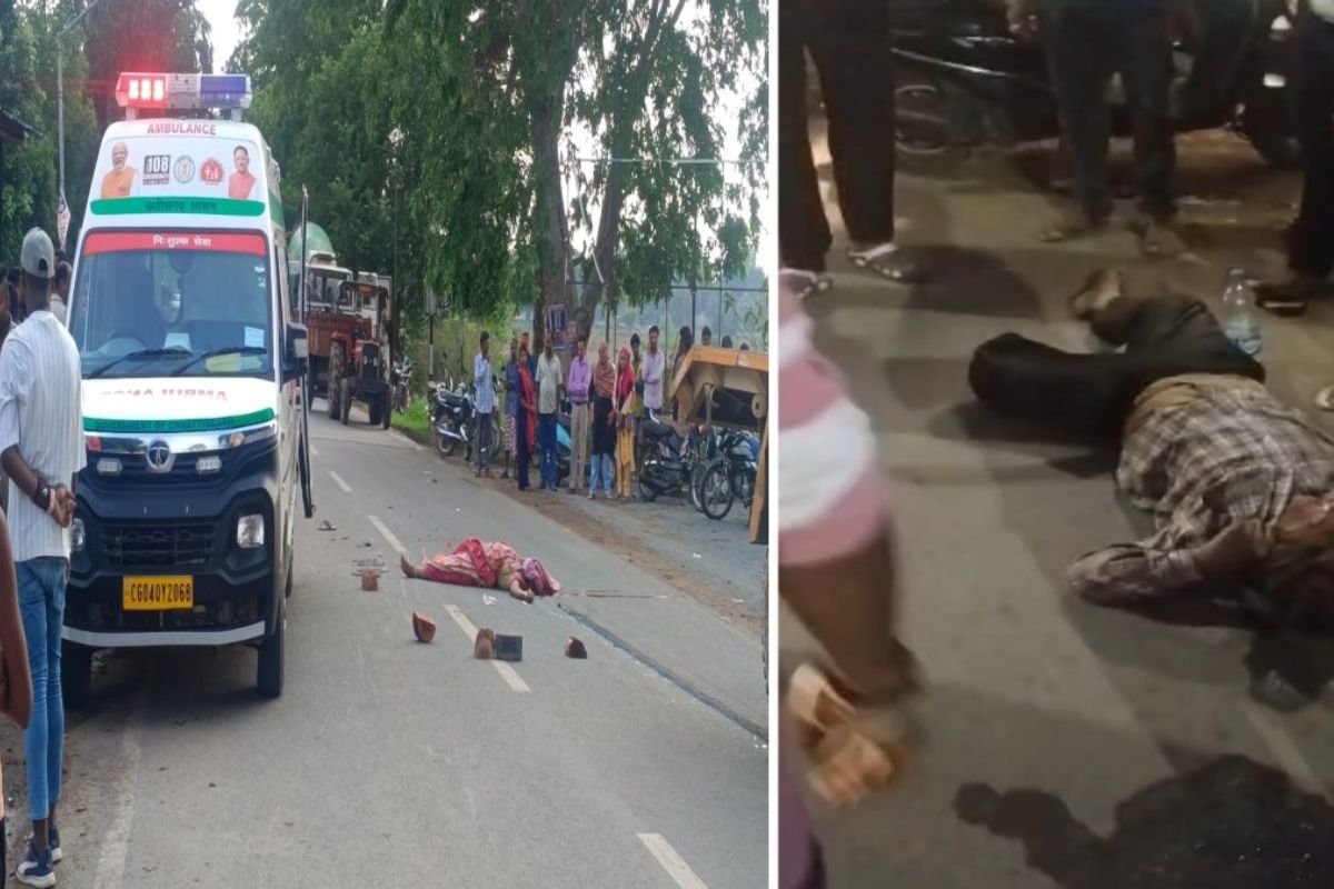 CG News: तेज रफ्तार ट्रक ने स्कूटी सवार महिला को कुचला, चालक वाहन छोड़कर फरार