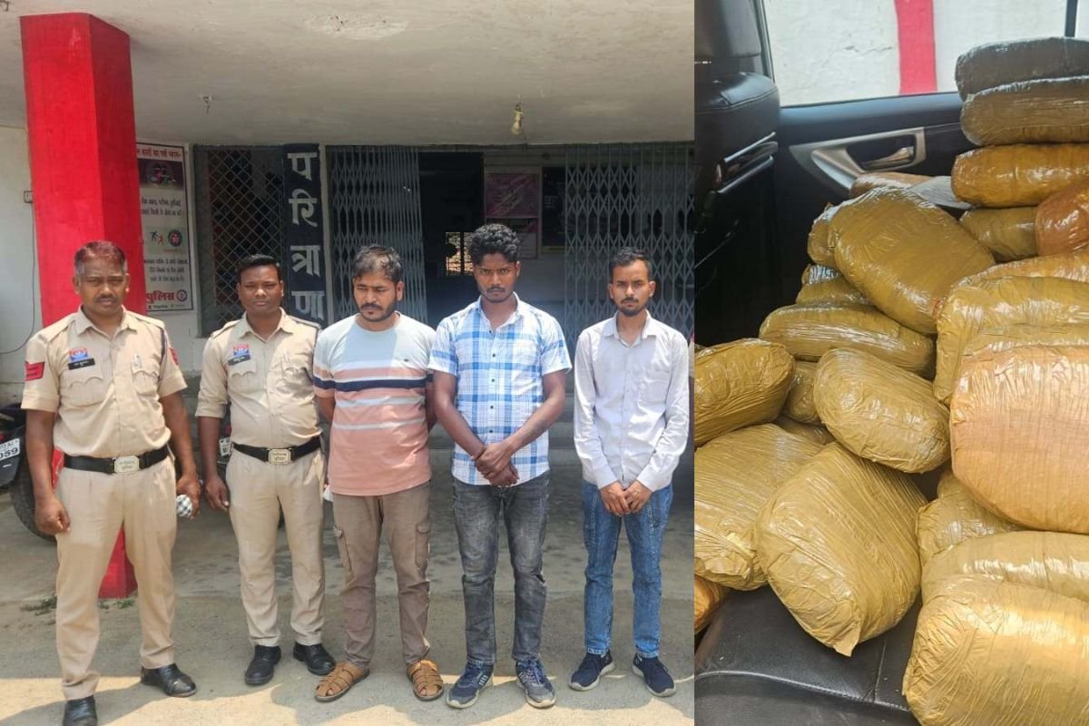 ऑपरेशन आघात की बड़ी सफलता: 300 किलो गांजा जब्त, 3 अंतरराज्यीय तस्कर गिरफ्तार