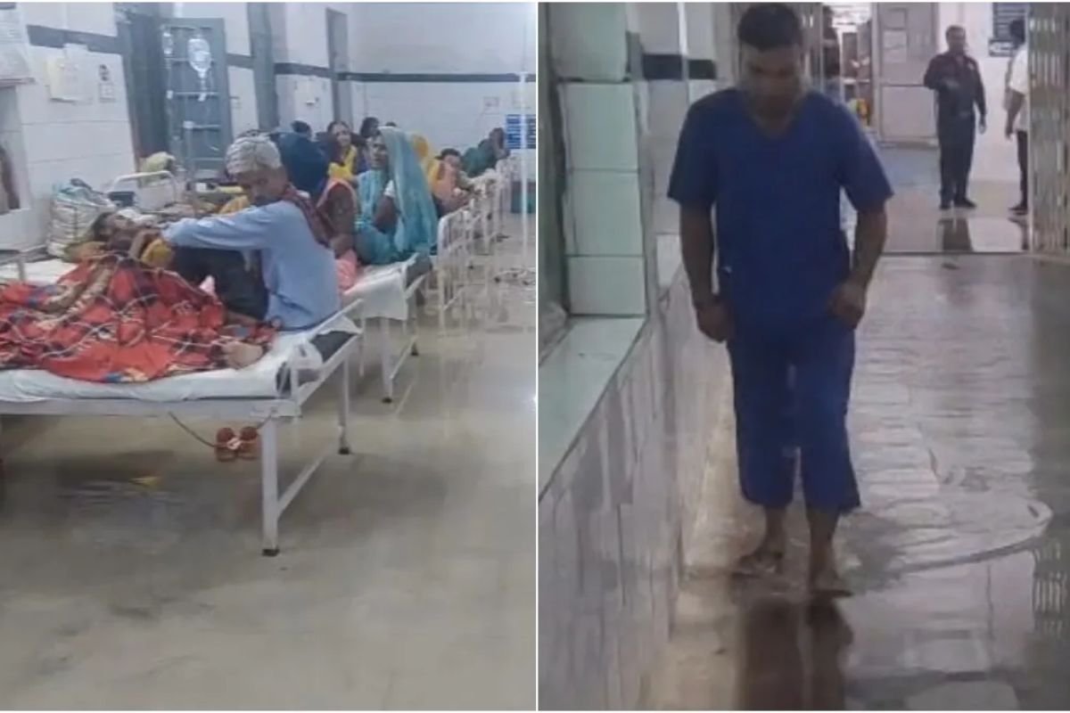 Panna News: जिला अस्पताल बना स्विमिंग पूल, नवजात और प्रसूताओं के वार्ड में भरा पानी