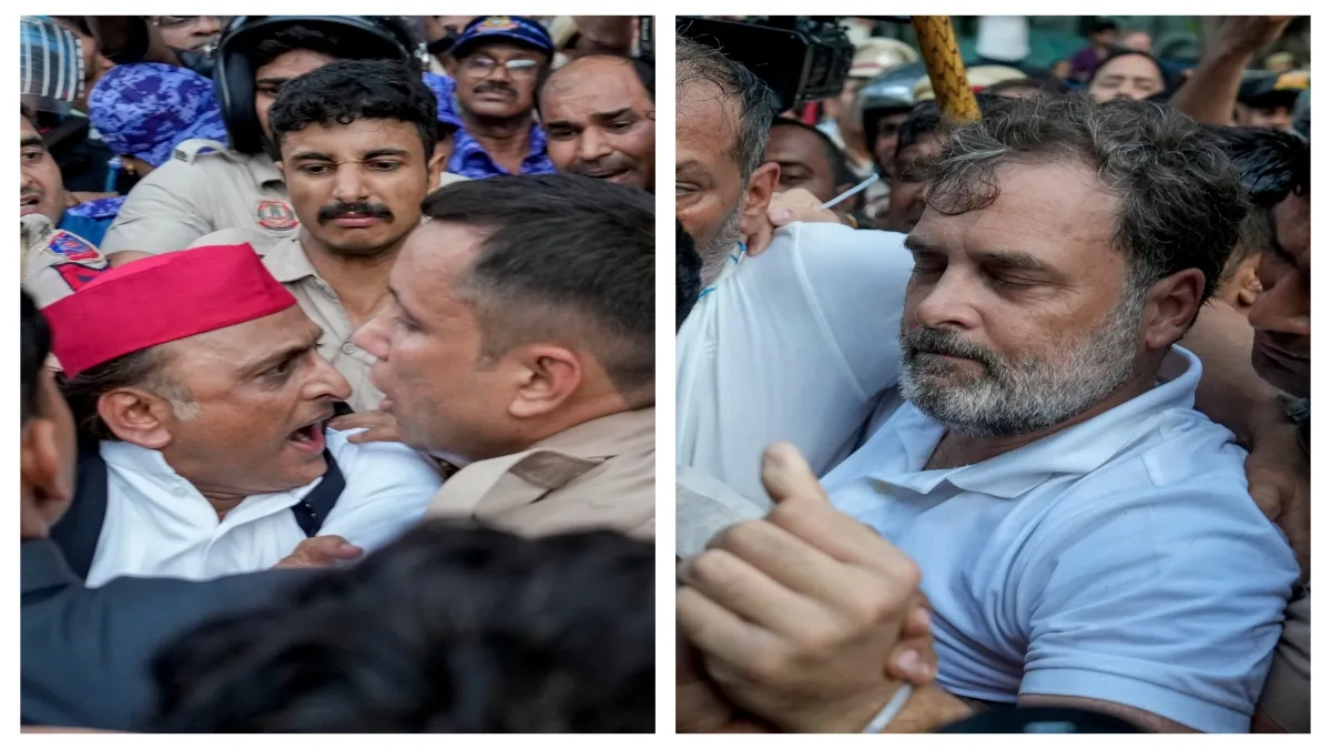 Congress Protest: NEET मुद्दे पर संसद से पीएम आवास तक विपक्ष का हंगामा, राहुल गांधी समेत कई सांसद पुलिस की हिरासत में, देखें वीडियो