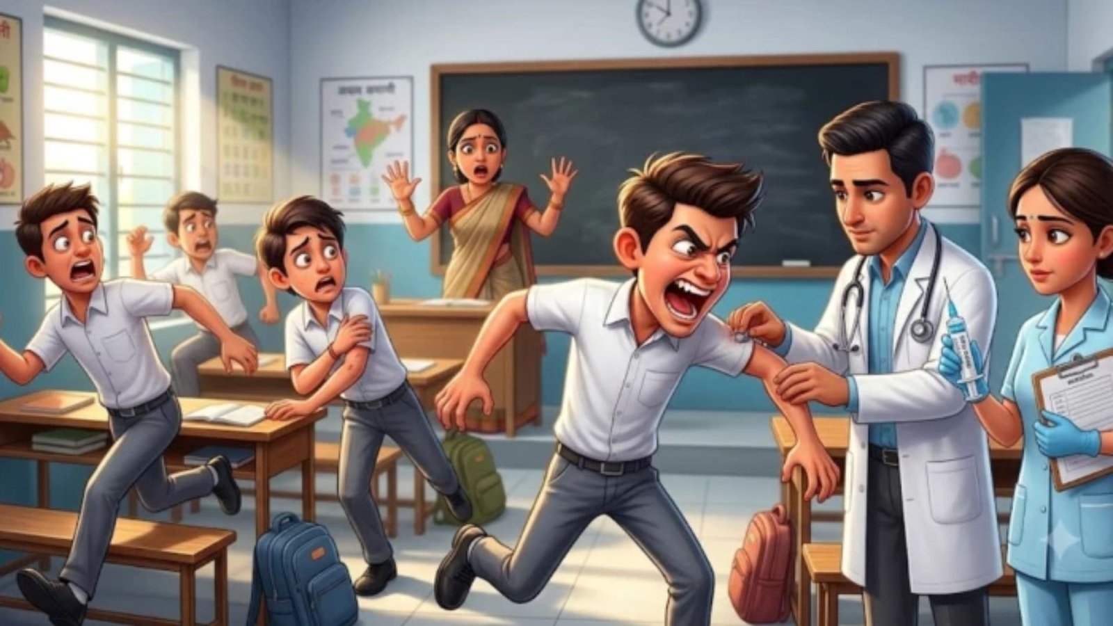 Dhamtari News: धमतरी: 11वीं के छात्र ने कई बच्चों को काटा, जांच के बाद अस्पताल में निगरानी में रखा गया