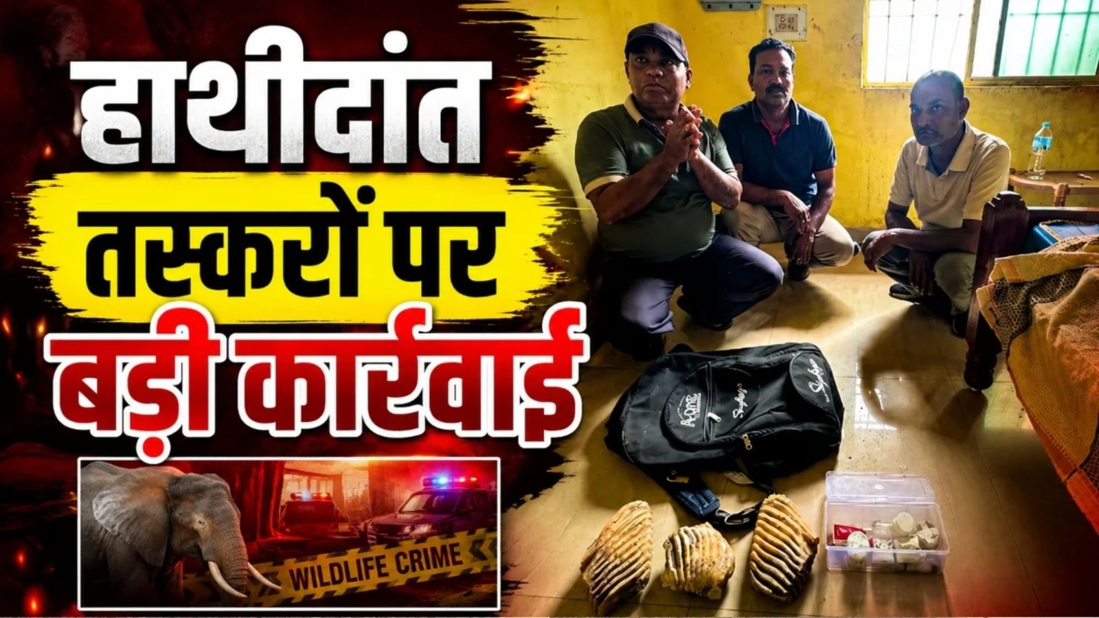 Raipur News : वन मंत्री के निर्देश पर सख्ती, हाथीदांत तस्करी मामले में तीन आरोपी न्यायिक हिरासत में