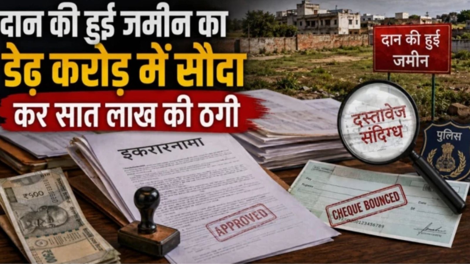 Bilaspur News : दान की गई जमीन बेचकर ठगी का आरोप, बिलासपुर में दो लोगों पर FIR; पुलिस ने शुरू की जांच
