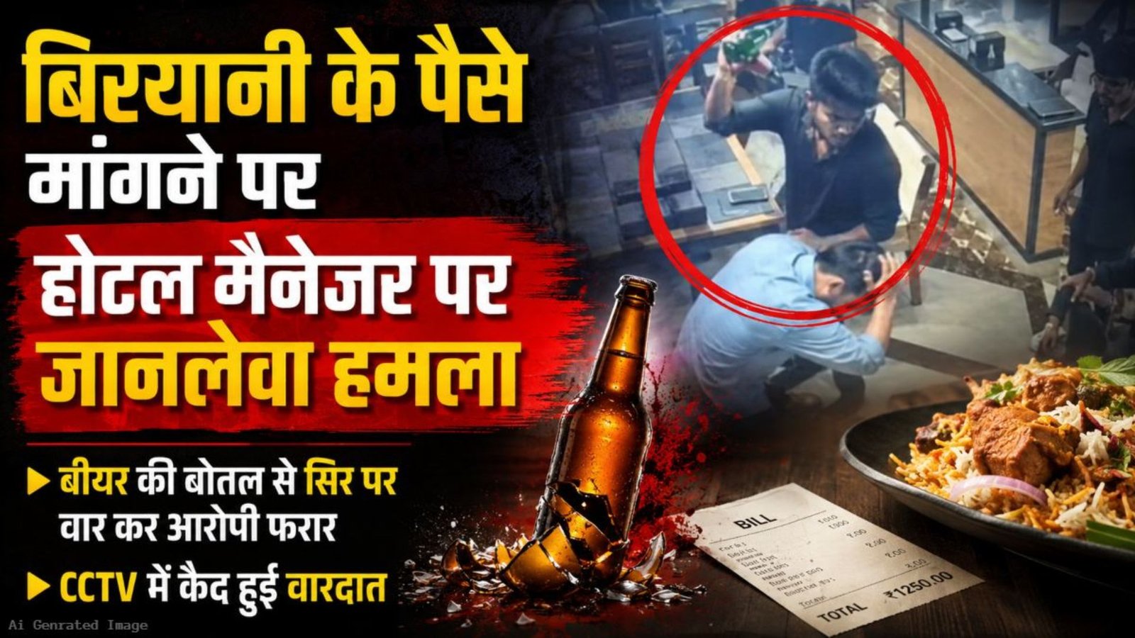 Raipur News: रायपुर में होटल मैनेजर पर जानलेवा हमला, CCTV के आधार पर आरोपियों की तलाश में जुटी पुलिस