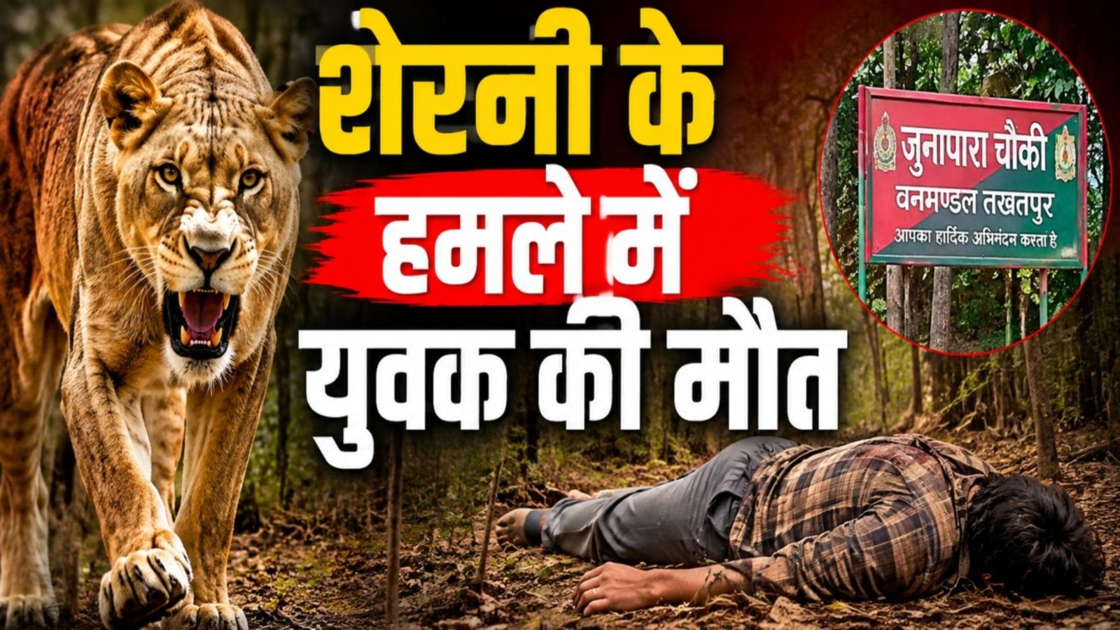 Takhatpur News : जंगल में करिल लेने गए युवक की शेरनी के हमले में मौत, वन विभाग अलर्ट