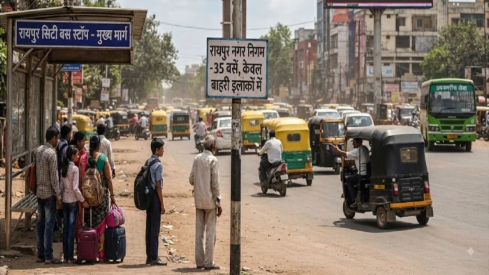 Raipur News : सिटी बसों की कमी से रायपुर में यात्रियों की जेब पर बोझ, ऑटो के भरोसे सफर; जल्द होगी रूट व्यवस्था