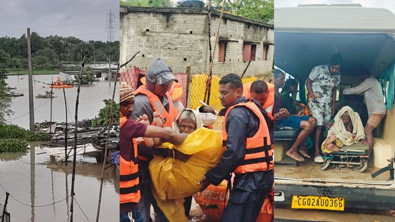 CG Dureg News: पाटन में बारिश का कहर, खारून नदी-नाले उफान पर, प्रशासन अलर्ट, ग्रामीणों को सुरक्षित स्थान पर पहुंचाया