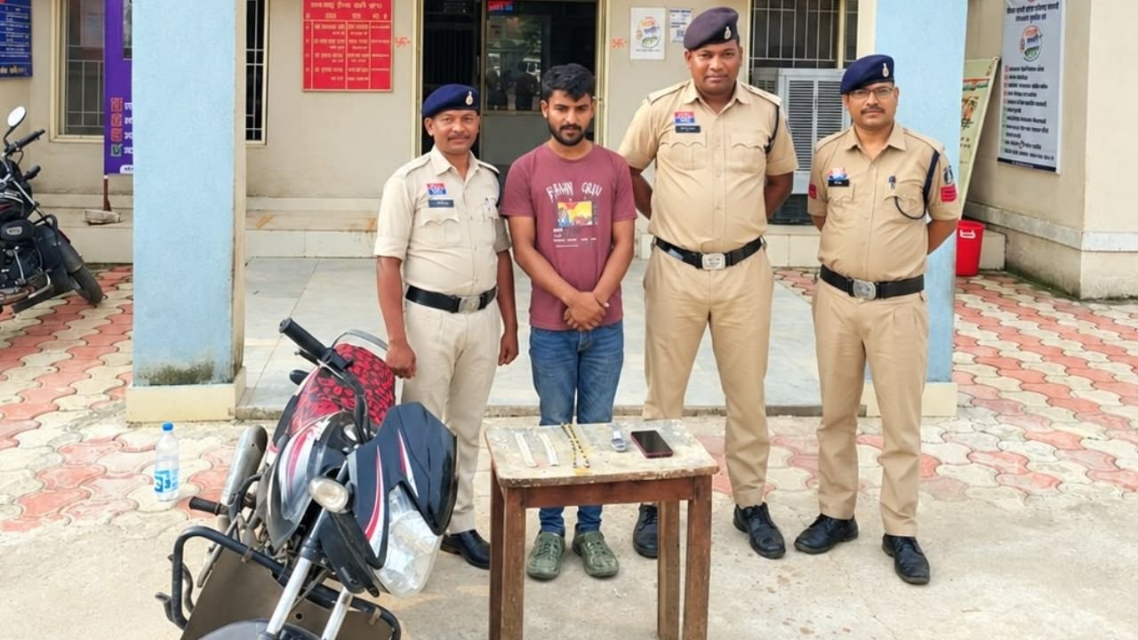 Sakti News: डभरा में घर का ताला तोड़कर चोरी करने वाला आरोपी गिरफ्तार, सोने-चांदी के आभूषण और नगदी बरामद