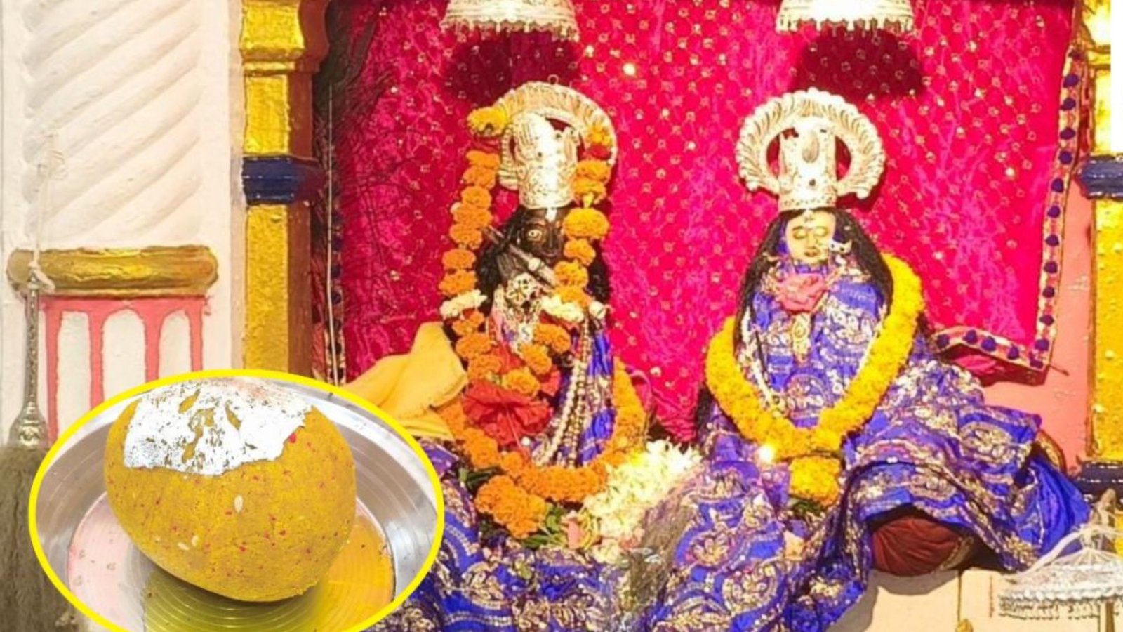 Dhamtari News : बांके बिहारी मंदिर में जन्माष्टमी पर उमड़ा आस्था का सैलाब, 5 किलो मोतीचूर लड्डू का लगा भोग