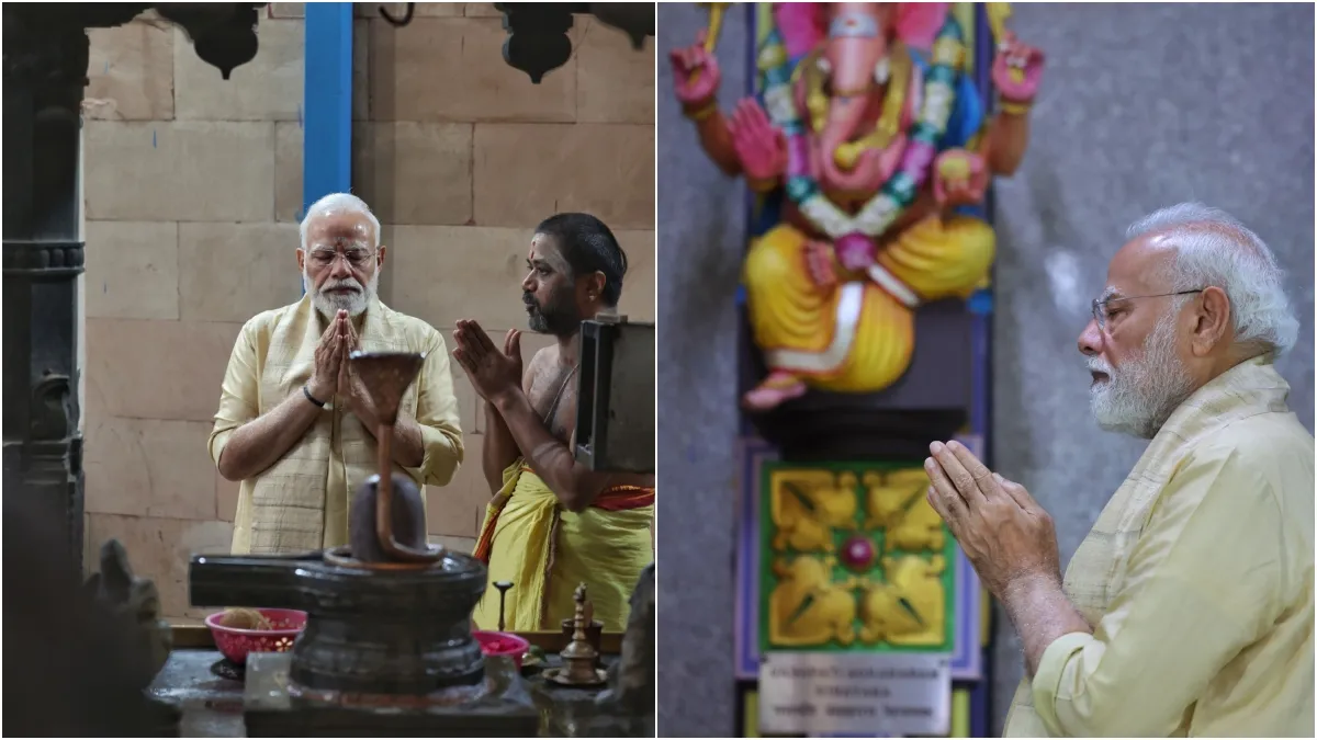 पीएम मोदी के सरकार प्रमुख के तौर पर 25 साल पूरे, सरोजिनी नगर के श्री विनायक मंदिर में की पूजा-अर्चना; देशसेवा का संकल्प दोहराया