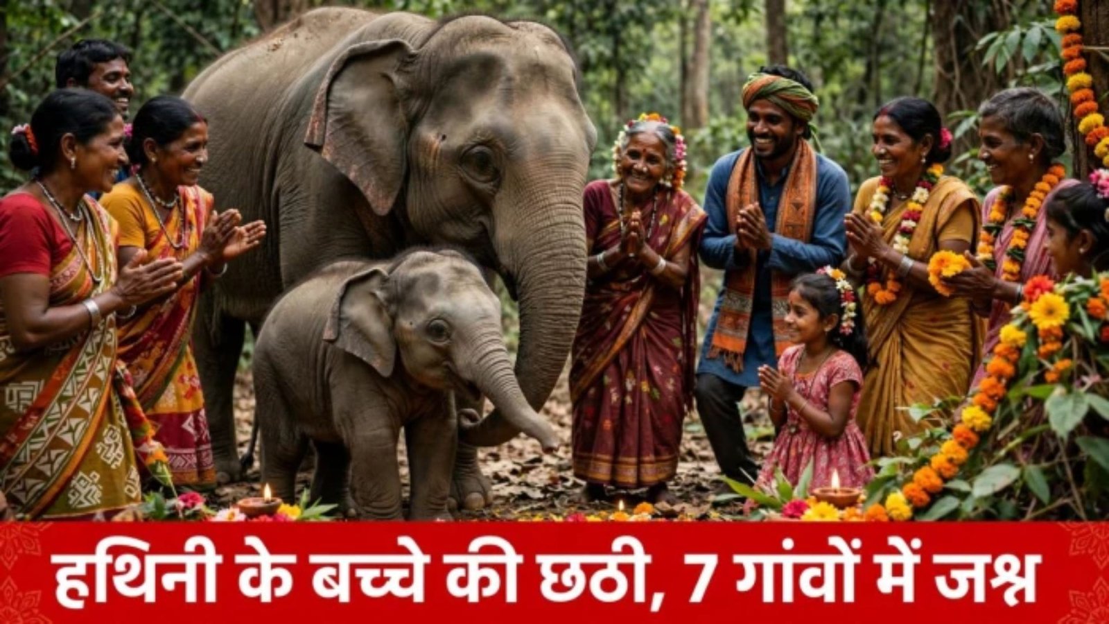 Korba News: जंगल में जन्मे हथिनी के बच्चे की सात गांवों के लोग मनाएंगे छठी, 25 अक्टूबर को होगा भंडारा