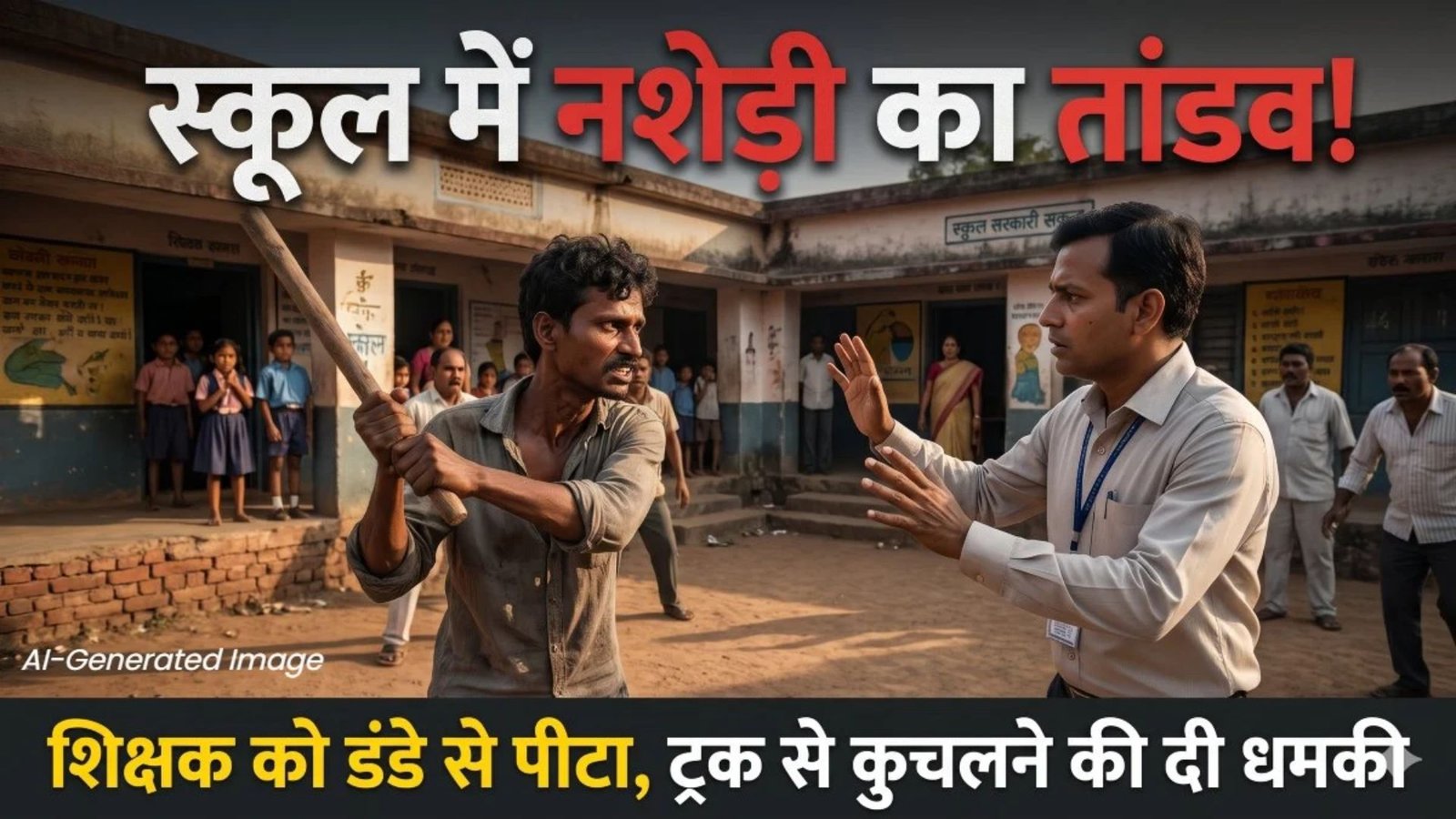 Balrampur Latest News: शिक्षक पर हमले से स्कूल में मचा हड़कंप, जान से मारने और ट्रक से कुचलने की धमकी का आरोप