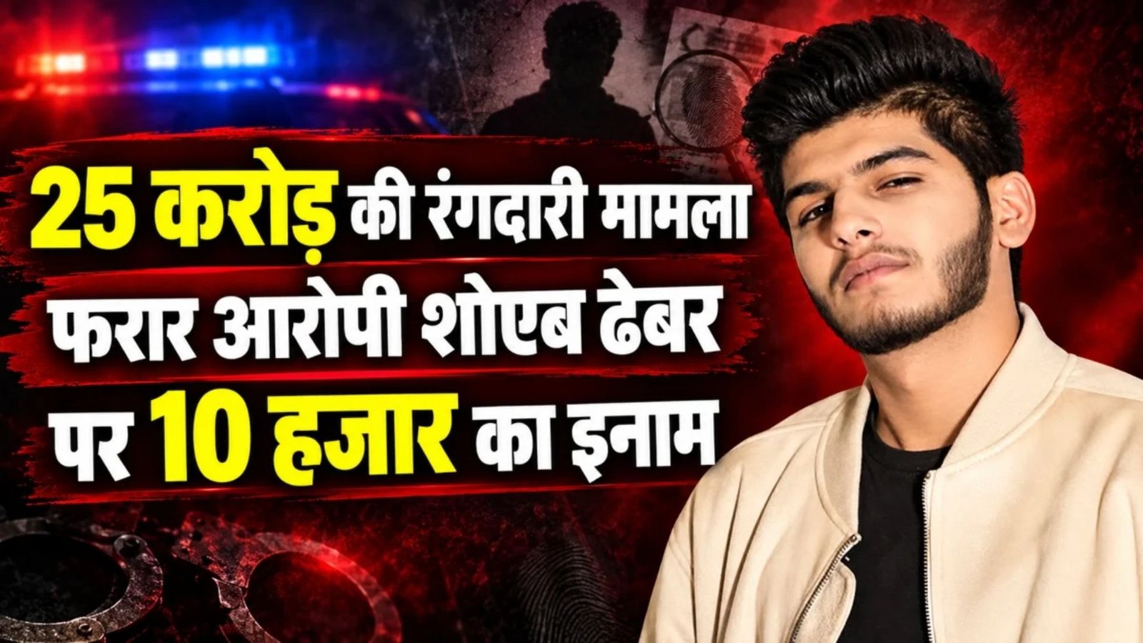 Raipur News: रंगदारी मामले में शोएब ढेबर अब भी पुलिस की गिरफ्त से बाहर, पहले 5 हजार और अब 10 हजार रुपये का इनाम घोषित