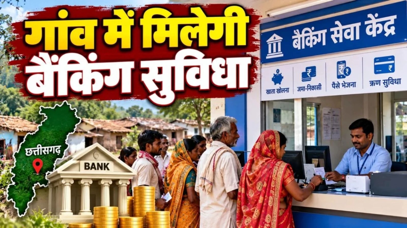 Chhattisgarh Latest News: अब गांवों में खुलेंगे 600 से अधिक बैंकिंग केंद्र, सभी 33 जिलों के लोगों को मिलेगी बैंकिंग सुविधा