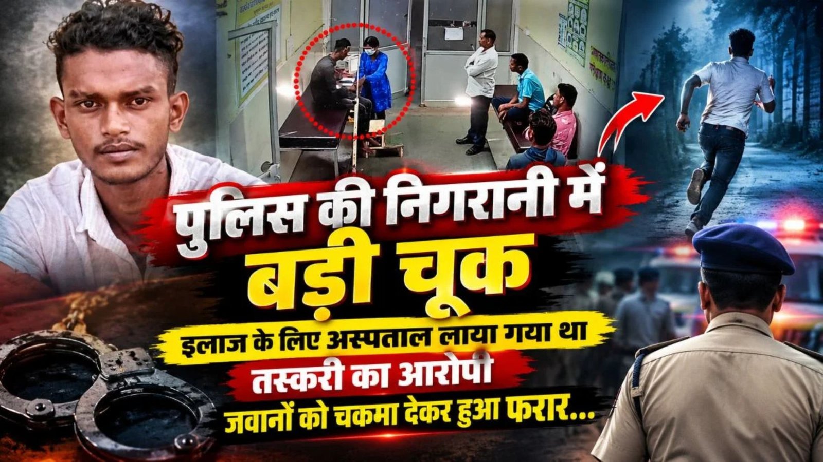 Mahasamund News: इलाज के लिए अस्पताल लाया गया नशीली टैबलेट तस्करी का आरोपी फरार, निगरानी में तैनात थे दो पुलिस जवान