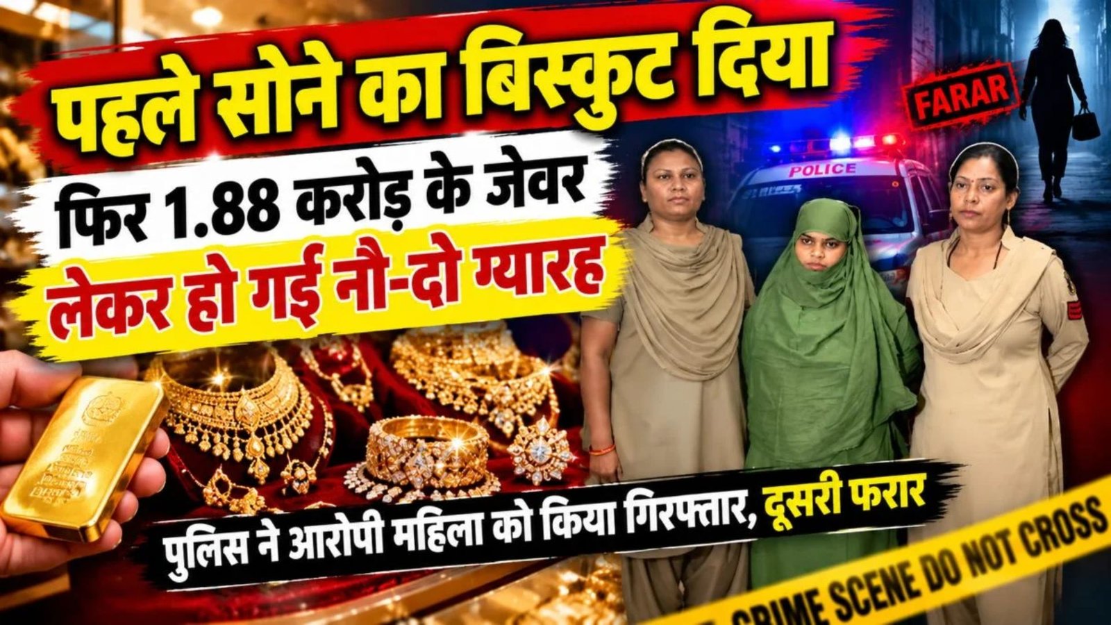 Raipur News: विधि ज्वेलर्स से करोड़ों के आभूषण लेने के आरोप में महिला गिरफ्तार, फरार साथी की तलाश में जुटी पुलिस