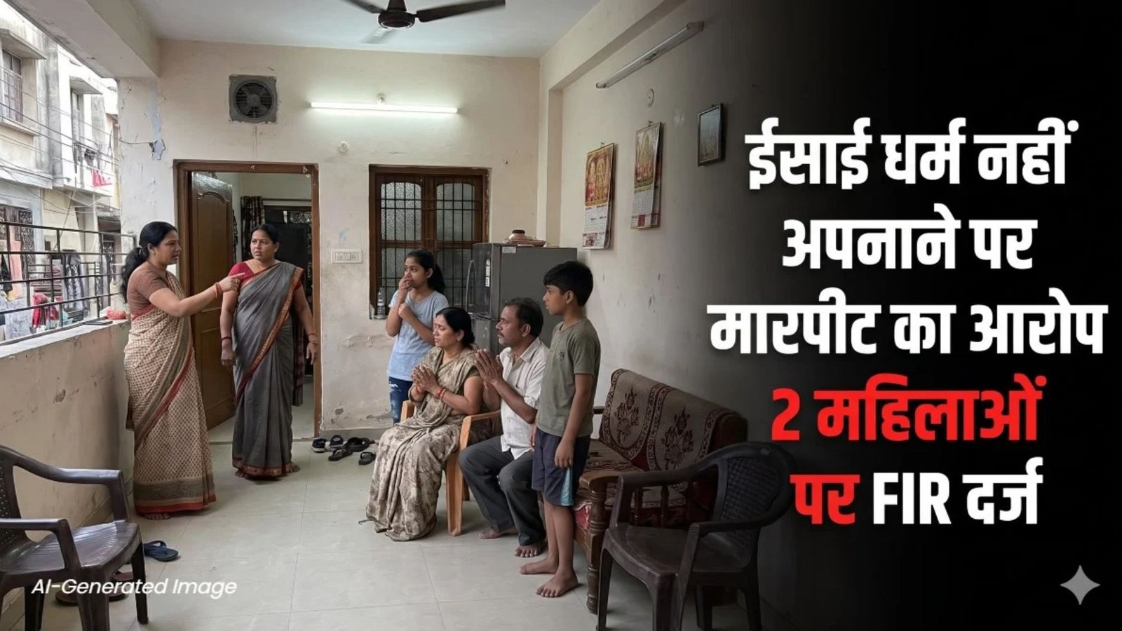 Raipur News: धर्म परिवर्तन से इनकार पर मारपीट का आरोप, दो महिलाओं के खिलाफ FIR दर्ज; 16 वर्षीय बेटे को प्रलोभन देने की शिकायत